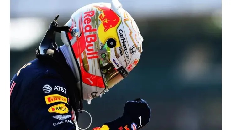Max Verstappen, da RBR, no GP dos 70 anos da F1, em Silverstone — Foto: Mario Renzi - Formula 1 Getty Images