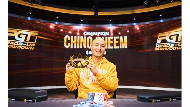 Chino Rheem vence torneio HEads=Up de poker (Foto: PokerGo)
