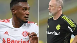 Fotos: Divulgação/Internacional - Edenilson e Mano Menezes: dupla discursou no vestiário colorado