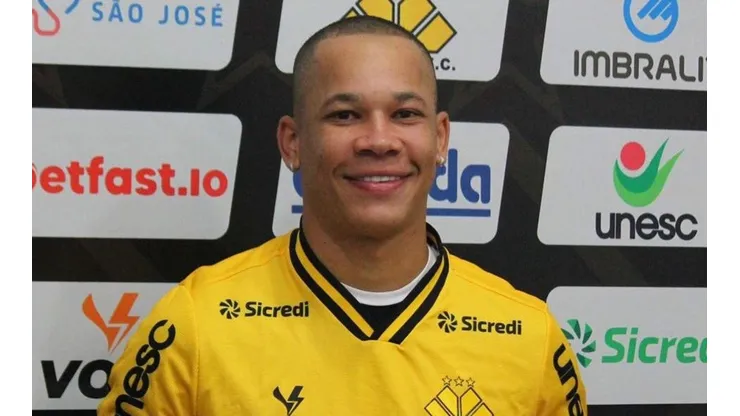 Foto: Divulgação/Criciúma EC - Caio Dantas é o novo reforço do Tigre para a Série B