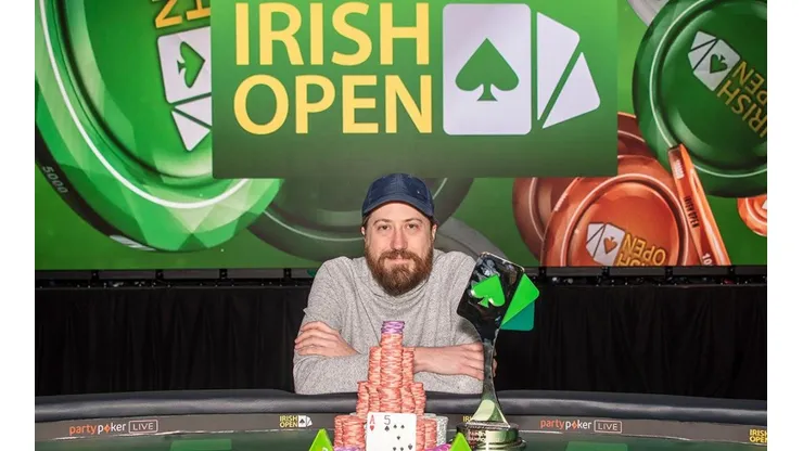 Steve O´Dwyer fez mesa final perfeta no Irish Poker Open (Foro: Reprodução Twitter oficial Irish Poker Open)