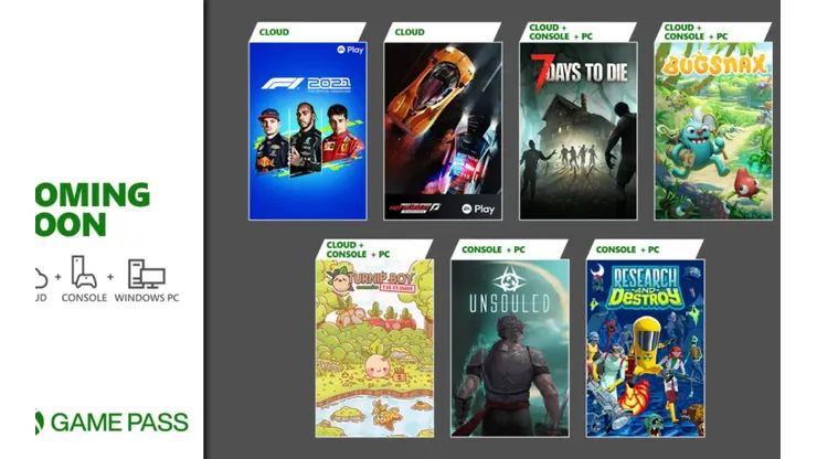 Xbox Game Pass: F1 2021, 7 Days to Die e Unsouled são as novidades de abril