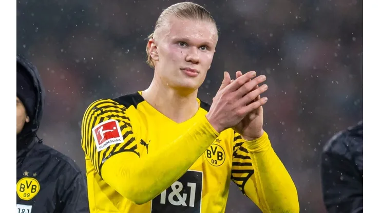 Haaland com a camisa do Borussia Dortmund (Foto: Getty Images)