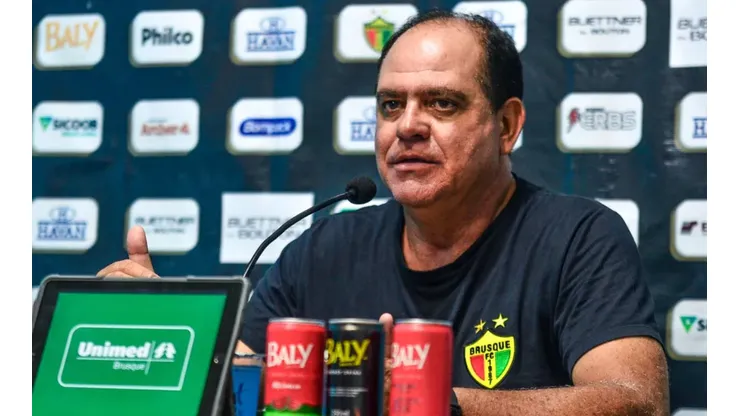 Jefferson Alves/Brusque. Waguinho Dias reconhece boa atuação do Quadricolor e não considera placar final justo