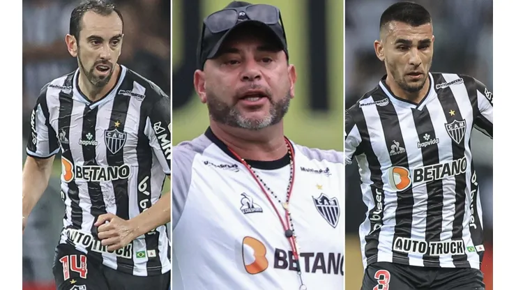 O técnico teve que explicar a escalação de Godín e a ausência de Alonso no clássico