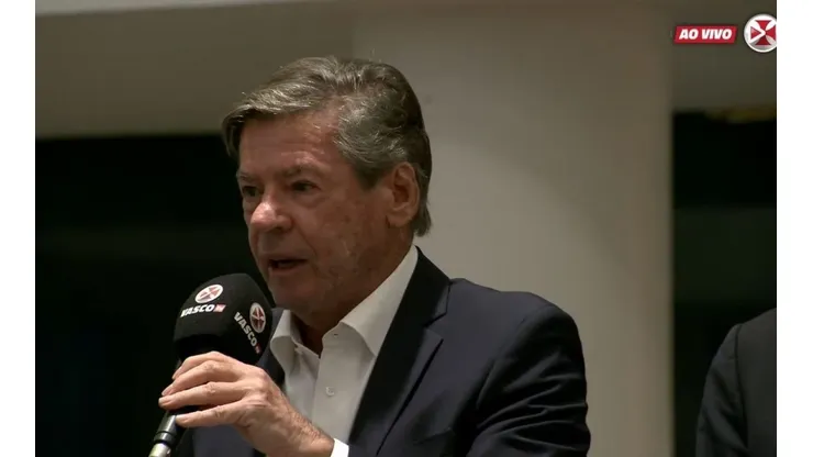 Foto: Reprodução Vasco TV/YouTube | Jorge Salgado manda recado à oposição, no Vasco
