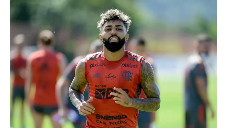 Flamengo x Talleres; Gabriel Barbosa é a esperança do Flamengo no ataque (Foto: Marcelo Cortes / Flamengo)