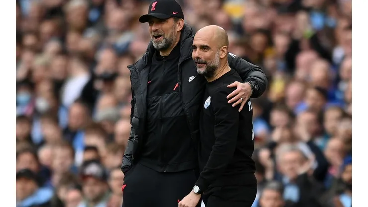 Klopp e Guardiola protagonizaram um grande jogo entre suas equipes no último fim de semana