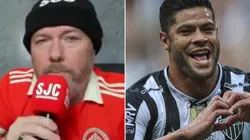 Fotos: Reprodução e Pedro Souza/Atlético/Divulgação - O influencer colorado criticou a atitude do atacante do Atlético