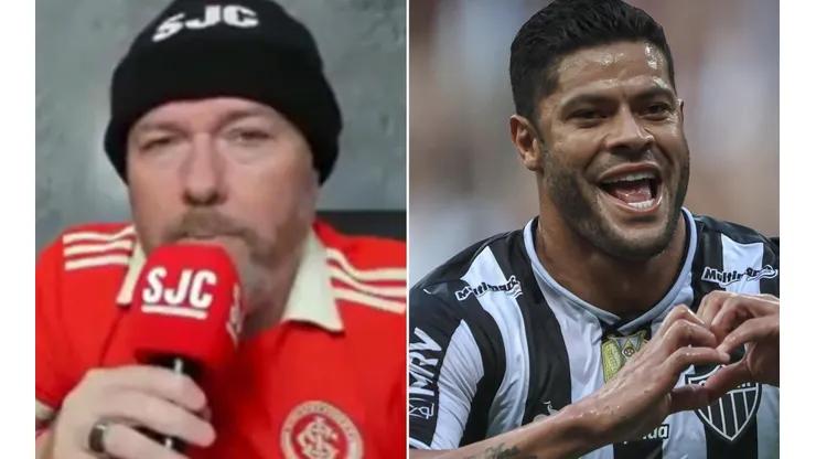 Fotos: Reprodução e Pedro Souza/Atlético/Divulgação - O influencer colorado criticou a atitude do atacante do Atlético