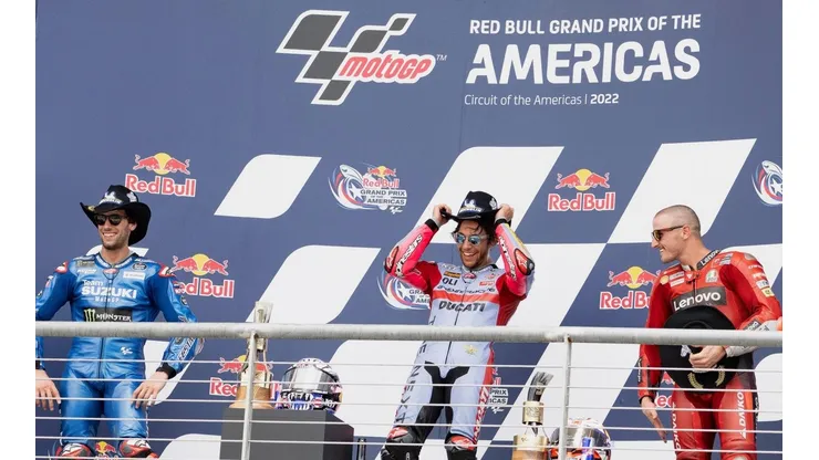 Mirco Lazzari gp/Getty Images - Pódio no GP das Américas deste domingo
