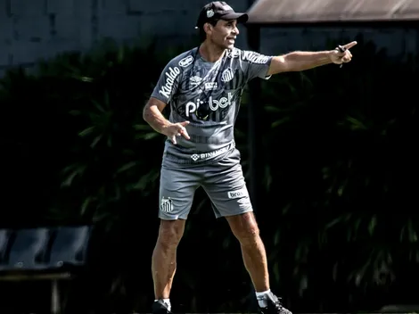 "Isso ajuda"; para 'virar chave' e acabar com má fase no Santos, Fabián Bustos faz apelo para torcida