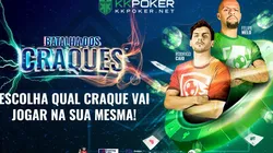 KKPoker lançou desafio envolvendo times de Felipe Melo e Rodrigo Caio (Foto: Divulgação KKPoker)