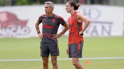 Flamengo x Atlético-GO, o técnico Paulo Sousa tenta recuperar a confiança do elenco (Foto: Marcelo Cortes / Flamengo)