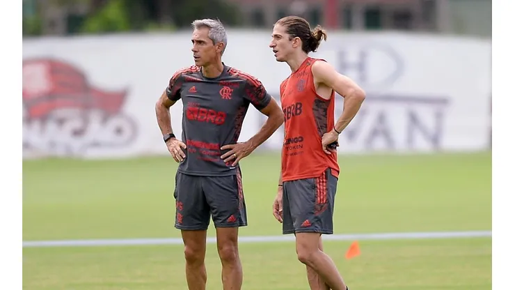 Flamengo x Atlético-GO, o técnico Paulo Sousa tenta recuperar a confiança do elenco (Foto: Marcelo Cortes / Flamengo)