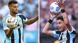 Montagem: fotos de Pedro H. Tesch e Ettore Chiereguini/AGIF - Rodrigues e Diogo Barbosa farão as laterais do Grêmio na estreia da Série B