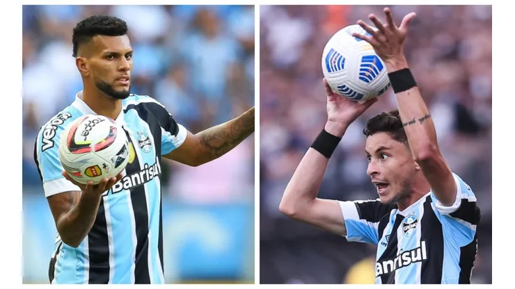 Montagem: fotos de Pedro H. Tesch e Ettore Chiereguini/AGIF - Rodrigues e Diogo Barbosa farão as laterais do Grêmio na estreia da Série B