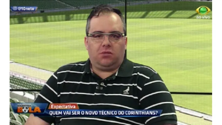 Rodrigo Vessoni no programa 'Os donos da Bola' (Foto: Reprodução/TV Bandeirantes)