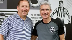 Foto: Vitor Silva/Botafogo/Divulgação - John Textor e Luís Castro: treinador reforçou meta estabelecida pelo investidor do Glorioso