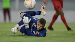 Foto: Juan Mabromata - Pool/Getty Images - Goleiro Bento foi o melhor jogador do Athletico em estreia na Libertadores na Venezuela