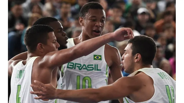 Marcelo Endelli/Getty Images - Jogadores da seleção brasileira de basquete 3×3