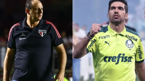 Foto Rogério Ceni: Marcello Zambrana/AGIF e Foto Abel Ferreira: Ettore Chiereguini/AGIF | Jornal português fica na bronca com seleção do Paulistão 2022