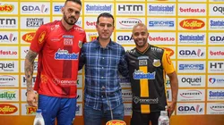 Foto: Reprodução/ Novorizontino | Rómario foi apresentado junto com o goleiro Lucas Frigeri