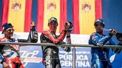 Steve Wobser/Getty Images - Pódio do GP da Argentina de MotoGP