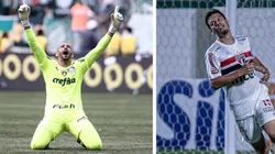 Fotos: (Ettore Chiereguini/AGIF/Heber Gomes/AGIF) - Weverton fez questão de responder o Hernanes depois do Palmeiras conquistar o título estadual sobre o São Paulo