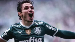 Foto: Ettore Chiereguini/AGIF | Veiga marcou dois gols na goleada do Palmeiras sobre o São Paulo
