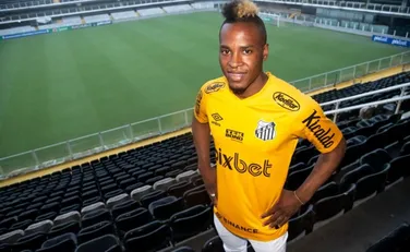 Divulgação/Santos FC. Jhojan foi revelado nas categorias de base da LDU