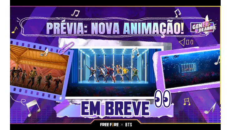 Novidades do evento Free Fire x BTS chegam a partir desta sexta (1)
