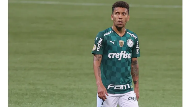Foto: Marcello Zambrana/AGIF | Lance polêmico de Marcos Rocha gera revolta do Palmeiras