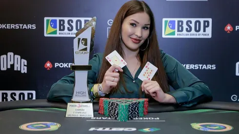 Daria Krashennikova venceu o High Roller do BSOP (Foto: BSOP)
