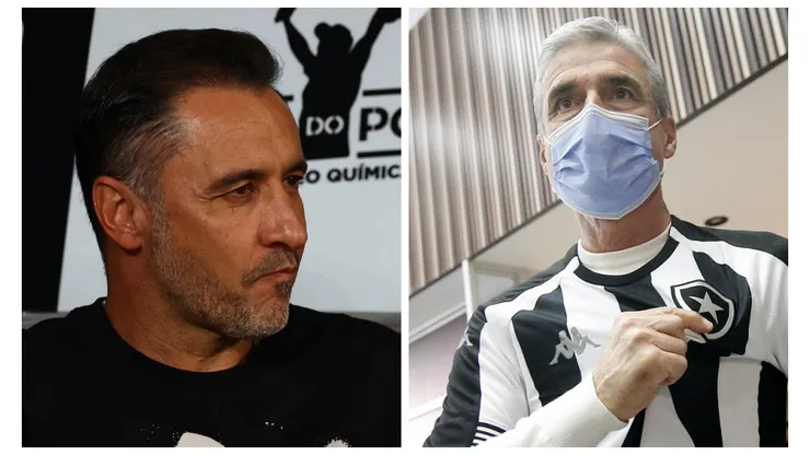 Foto: Montagem de Marcello Zambrana/AGIF e Vitor Silva/BFR - Vitor Pereira pode ganhar reforço do Shakhtar que já trabalhou com Luís Castro (à dir.)