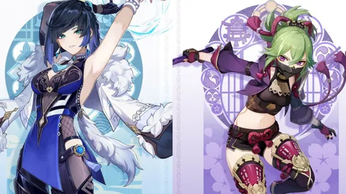 Genshin Impact revela imagens das duas novas personagens Yelan e Kuki Shinobu
