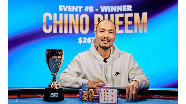 Chino Rheem assumiu liderança do ranking (Foto: PokerGo)