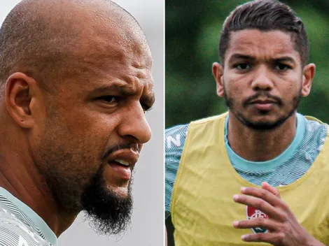 Felipe Melo e Braz chamam a responsa e discursam no vestiário do Flu