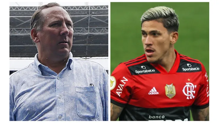 Foto: Montagem de Vitor Silva/BFR e Marcello Zambrana/AGIF - Pedro interessa a vários da Europa, incluindo Crystal Palace de Textor, que também adquiriu 90% do Botafogo