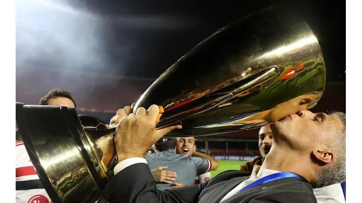 Foto: (Flickr Oficial São Paulo/Rubens Chiri/saopaulofc.net) - Crespo comandou o São Paulo na conquista do Campeonato Paulista 2021