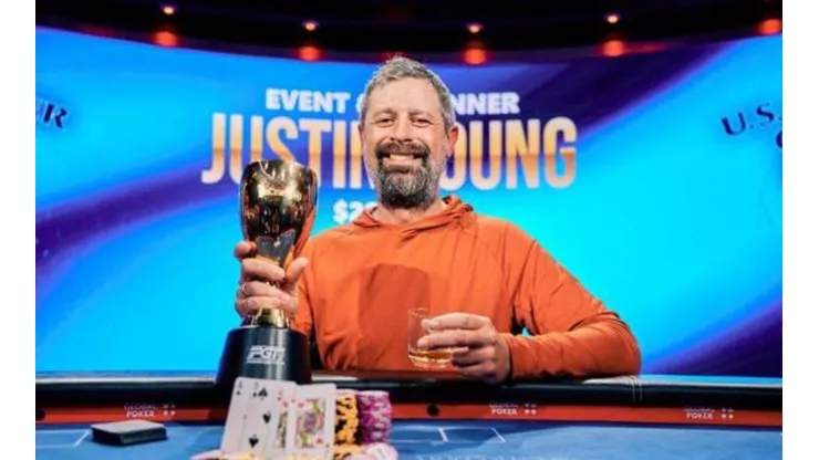 Justin Young venceu o primeiro evento de PLO do US Poker Open (Foto: PokerGO)