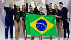 Equipe brasileira de ginástica ritmica conquista prata antes dos Jogos Olímpicos - Foto: Instagram @cbginastica