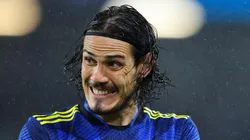 - Cavani com a camisa do United