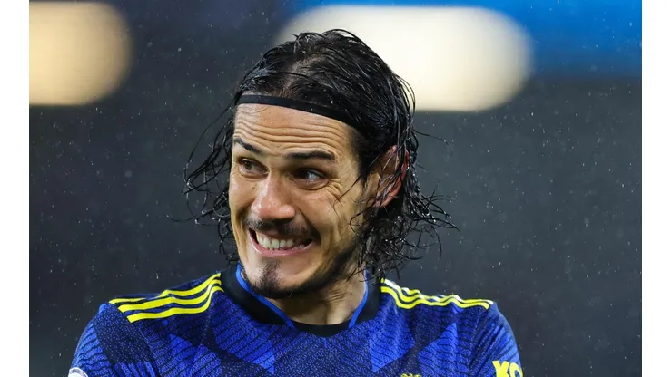 - Cavani com a camisa do United