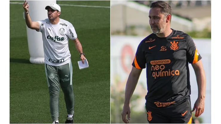 Palmeiras x Corinthians: prognósticos do derby com técnicos portugueses (Foto: Cesar Greco/Palmeiras e Felipe Szpak/Agência Corinthians)