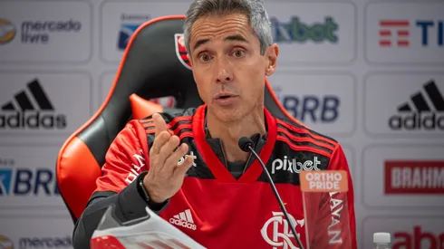 Coletiva técnico Paulo Sousa no CT Ninho do Urubu - 10-01-2022