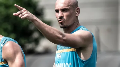 Foto: Ivan Storti/Santos FC - Maicon acaba de chegar ao Santos e pode viabilizar saída de Robson Reis na próxima janela