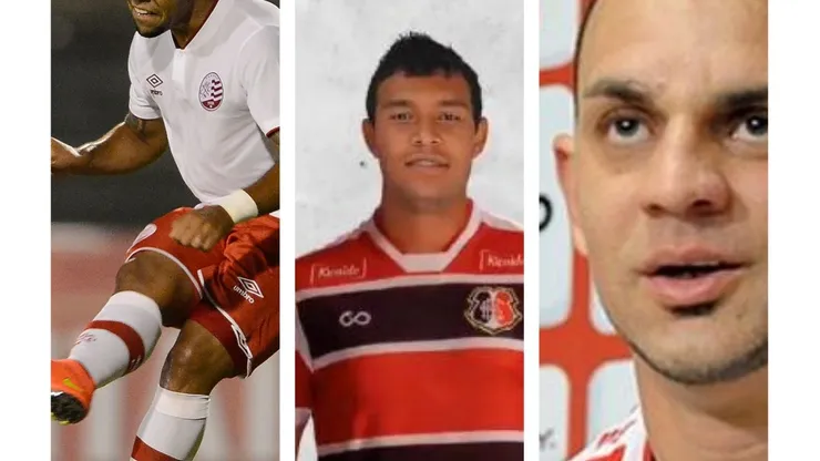 Foto: Mauro Horita/AGIF - Paulinho/ Reprodução Twitter/Santa Cruz - Vinícius/Reprodução/Náutico - Magrão