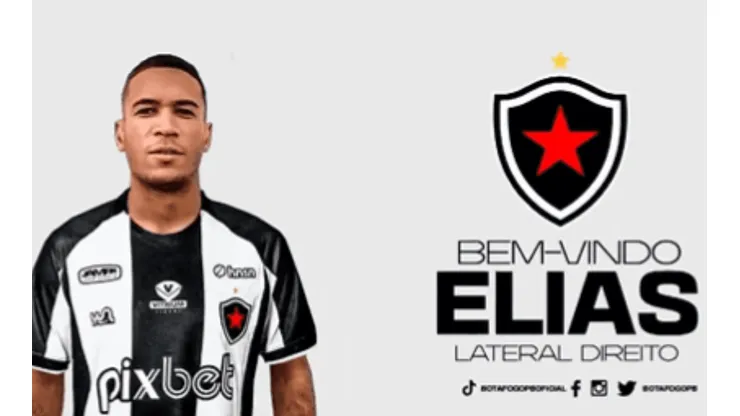 Foto: Divulgação/Botafogo-PB - Elias é anunciado como novo jogador do Belo