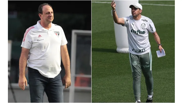São Paulo x Palmeiras; prognósticos do duelo entre Rogério Ceni e Abel Ferreira (Fotos: Rubens Chiri/Saopaulofc.net e Cesar Greco/Palmeiras)
